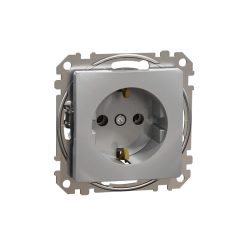   Schneider SDD113025 Sedna 2P+F csatlakozóaljzat, csavaros bekötés, 16A, alumínium