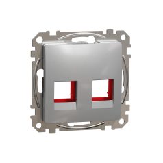   Schneider SDD113441C Sedna 2xRJ45 adapter, KRONE betétekhez, alumínium