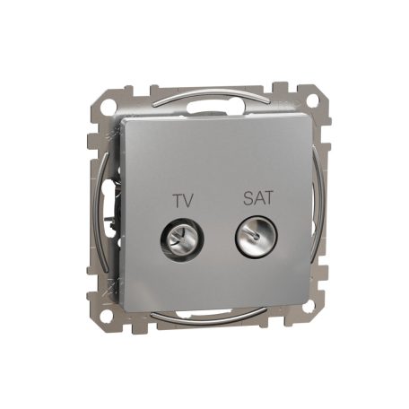 Schneider SDD113471S Sedna TV/SAT aljzat, végzáró, 4 dB, alumínium