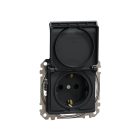 Schneider SDD114023 Sedna 2P+F csatlakozóaljzat biztonsági zsaluval, csavaros bekötés, 16A, antracit