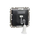 Schneider SDD114122 Sedna Egypólusú húzózsinóros kapcsoló, antracit