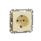 Schneider SDD180025 Sedna 2P+F csatlakozóaljzat, csavaros bekötés, 16A, nyír 