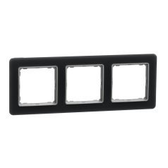   Schneider SDD362803 Sedna Elements Hármas keret, univerzális, füstkvarc