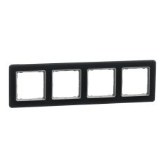   Schneider SDD362804 Sedna Elements Négyes keret, univerzális, füstkvarc