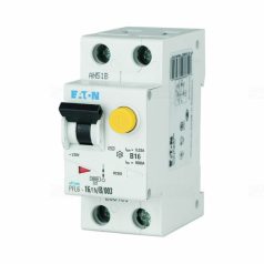   EATON 112879 Áramvédős kismegszakító (kombi FI-relé) 6kA 1P+N/16A/C  30mA A típus PFL6-16/1N/C/003-A 