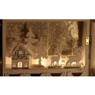 Tracon CHRACB8WW LED karácsonyi adventi kalendárium, elemes Timer 6+18h, 8LED, 3000K, 2xAAA