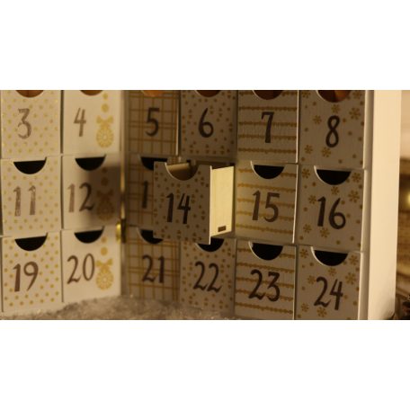 Tracon CHRACB8WW LED karácsonyi adventi kalendárium, elemes Timer 6+18h, 8LED, 3000K, 2xAAA