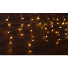   Tracon CHRIOB10WW Karácsonyi jégcsap fényfüggöny, kültéri/beltéri 230VAC, 5+10M, 250LED, 6W, 2600-2700K, IP44