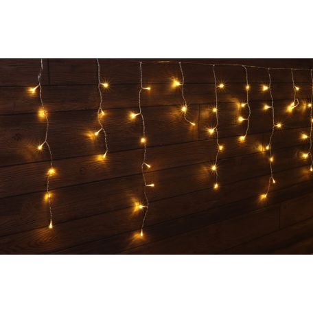 Tracon CHRIOB10WW Karácsonyi jégcsap fényfüggöny, kültéri/beltéri 230VAC, 5+10M, 250LED, 6W, 2600-2700K, IP44