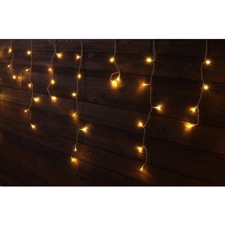 Tracon CHRIOB10WW Karácsonyi jégcsap fényfüggöny, kültéri/beltéri 230VAC, 5+10M, 250LED, 6W, 2600-2700K, IP44