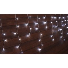   Tracon CHRIOB5CW Karácsonyi jégcsap fényfüggöny, kültéri/beltéri 230VAC, 5+5M, 125LED, 3,6W, 12000-13000K, IP44