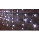 Tracon CHRIOB5CW Karácsonyi jégcsap fényfüggöny, kültéri/beltéri 230VAC, 5+5M, 125LED, 3,6W, 12000-13000K, IP44