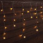 Tracon CHRIOSW10WW Karácsonyi sziporkázó jégcsap fényfüggöny, kültéri/beltéri 230VAC, 5+10M, 250LED, 6W, 2600-2700K, IP44