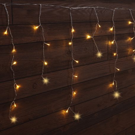 Tracon CHRIOSW10WW Karácsonyi sziporkázó jégcsap fényfüggöny, kültéri/beltéri 230VAC, 5+10M, 250LED, 6W, 2600-2700K, IP44