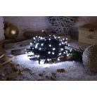 Tracon CHRSTOP100CW Karácsonyi programozható fényfüzér, kültéri/beltéri 230VAC, 2+10M, 100LED, 3,6W, 12000-13000K, IP44