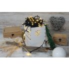 Tracon CHRSTOSC100WW Karácsonyi sziporkázó fényfüzér, kültéri/beltéri 230VAC, 2+10M, 100LED, 3,6W, 2600-2700K, IP44