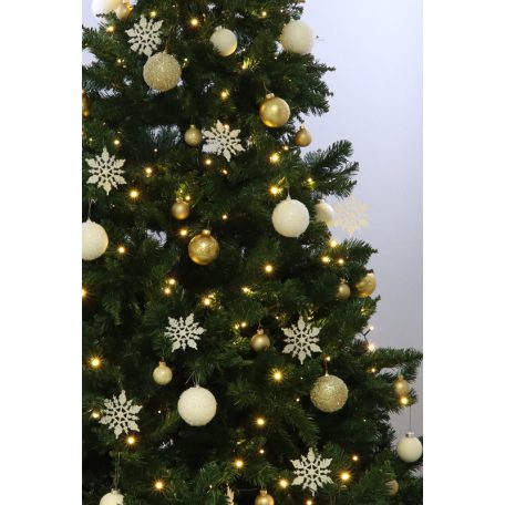 Tracon CHRSTOSW200WW Karácsonyi sziporkázó fényfüzér, kültéri/beltéri 230VAC, 5+20M, 200LED, 6W, 2600-2700K, IP44