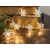 Tracon CHRSTSFWM10WW LED karácsonyi lánc, hópehely,fehér, fém, elemes Timer 6+18h,10LED, 3000K, 2xAA