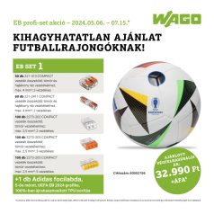   WAGO 60552156 EB set - 1 csomag + Adidas EURO24 focilabda replika