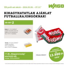 WAGO 60554517 EB set - 2 csomag + Magyarország selyemsál