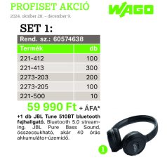   WAGO 60574638 PROFISET 1 + ajándék + 1 db JBL Tune 510BT bluetooth fejhallgató