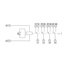 Weidmüller 2576060000 DRMKITP230VAC 4CO LD/PB