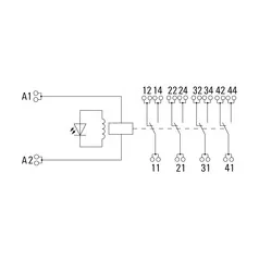 Weidmüller 2576100000 DRMKITP 24VAC 4CO LD/PB