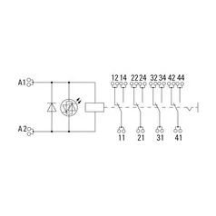 Weidmüller 2576140000 DRMKITP 24VDC 4CO LD/PB