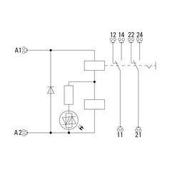 Weidmüller 2576190000 DRIKITP 24VDC 2CO LD/PB