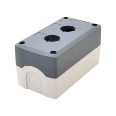   Tracon NYGD-2GR Összeállított tokozat nyomógombokhoz, szürke, 2-es