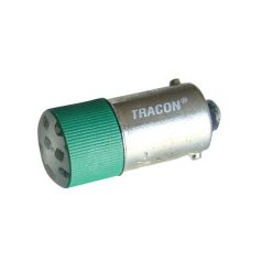 Tracon NYGL-ACDC24G LED-es jelzőizzó 24 V zöld
