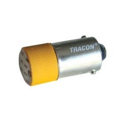 Tracon NYGL-ACDC24Y LED-es jelzőizzó 24 V sárga Ba9s