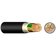 NYY-J 5x25 mm2 RM erőátviteli fekete kábel 0,6/1kV