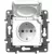 Legrand 764531 Niloé dugalj 2P+F + fedél, csapfedeles, fehér, IP44