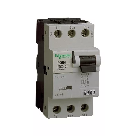 Schneider 21101/21201 DUP Motorvédő   0.16-0,24A  P25M