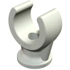  Obo Bettermann 2140071 2962 8 LGR Csőbilincs, talpas átmérő 8mm világosszürke,PP