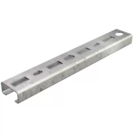 Obo Bettermann 1109871 Perforált profilsín CM3015, 16 mm résméret, tűzihorgonyzott, 30x15, 2 m