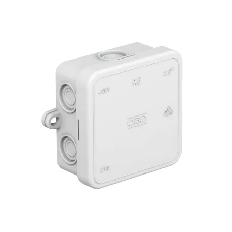 Obo Bettermann 2000075 Kábel-leágazódoboz, üres, fehér, 75x75 mm, IP54