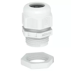   Obo Bettermann 2022772 Tömszelence, metrikus menet, ellenanyával szerelve, világosszürke, M40