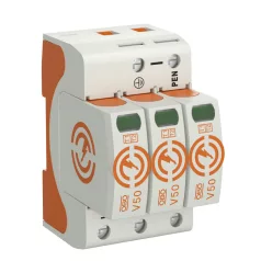   Obo Bettermann 5093511 V50 sorozatjelű SPD, túlfeszültséglevezető, 3-pólus, 280V