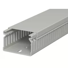   Obo Bettermann 6178014 Vezetékrendező csatorna, LK4 40060 típus, műanyag, kőszürke, 40x60 mxsz, 2m/szál