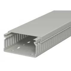   Obo Bettermann 6178016 Perforált vezetékrendező csatorna, LK4 40080 típus, műanyag, kőszürke, 40x80mxsz, 2m/szál 