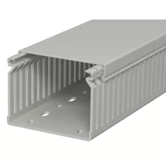   Obo Bettermann 6178035 Perforált vezetékrendező csatorna, LK4 60080 típus, műanyag, kőszürke, 60x80 mxsz, 2m/szál