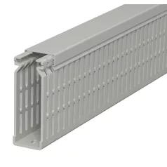  Obo Bettermann 6178225 Perforált vezetékrendező csatorna, LK4/N 80025 típus, műanyag, kőszürke, 80x25 mxsz, 2m/szál