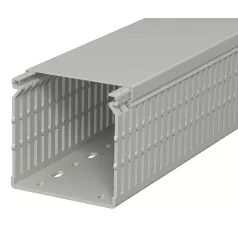  Obo Bettermann 6178231 Perforált Vezetékrendező csatorna, LK4/N 80080 típus, műanyag, kőszürke, 80x80 mxsz, 2m/szál