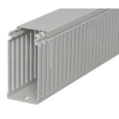   Obo Bettermann 6178336 Perforált Vezetékrendező csatorna, LKV 10050 típus, műanyag, kőszürke, 100x50mxsz, 2m/szál