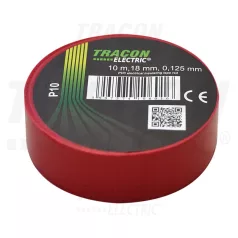 Tracon P10 Szigetelő szalag 10mx19mm piros