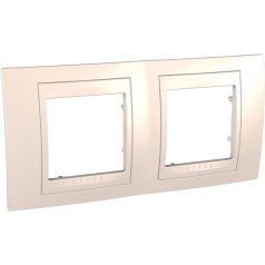   Schneider MGU6.004.25 UNICA Plus kettes vízszintes keret, krém betéttel, krém  