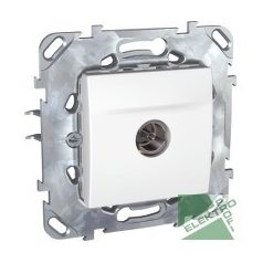   Schneider MGU50.466.18Z UNICA TV aljzat, átmenő, 11dB,anya fehér #