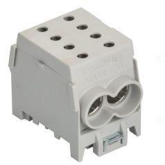   Pollmann 2080147 HLAK 70-1/2 M2 Elosztóblokk 1P, sínre, szürke 2×70mm2